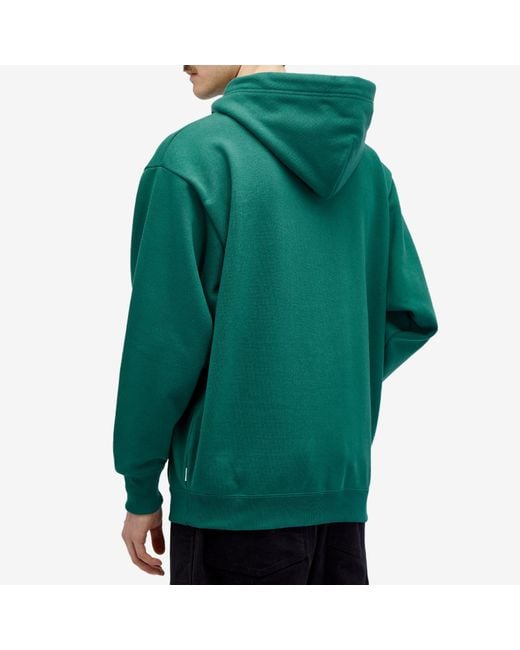 (w)taps Green 04 Popover Hoodie for men