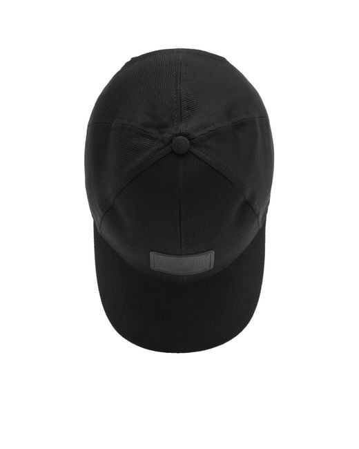 Dolce & Gabbana Black Plate Logo Cap for men