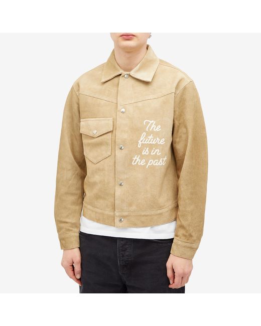 ジャケット・アウター HUMAN MADE SUEDE LEATHER JACKET Human Made Suede Leather Jacket in Natural for Men | Lyst