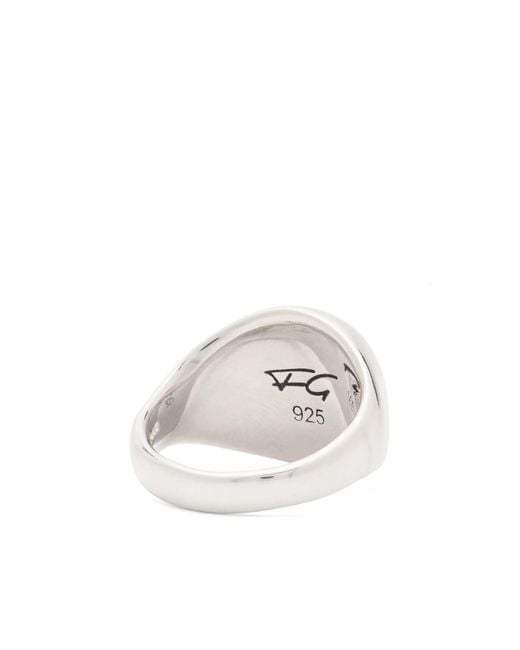 Frederick Grove White Snake Signet Ring