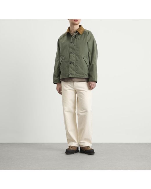 Barbour Green Os Transport Wax Jacket for men