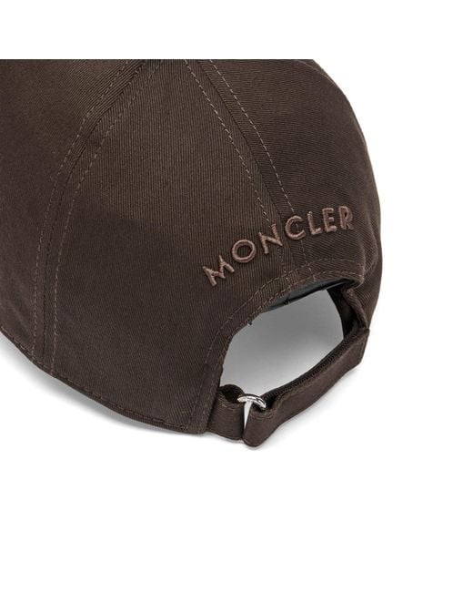 Moncler Brown Baseball Cap for men