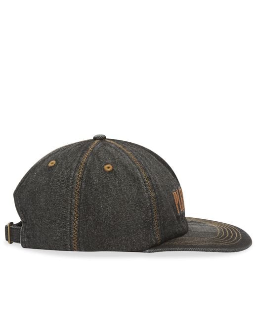 Pleasures Black Zig Zag Denim Cap for men