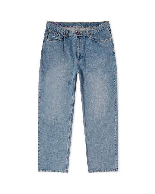 Fucking Awesome Blue Fecke Baggy Denim Jeans for men