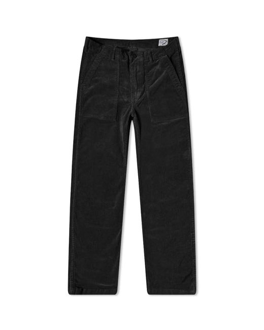 Orslow Slim Fit Fatigue Corduroy Pants in Black for Men Lyst