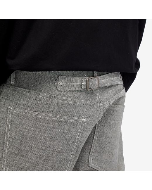 Maison Margiela Gray Turn Up Hem 5 Pocket Jeans for men
