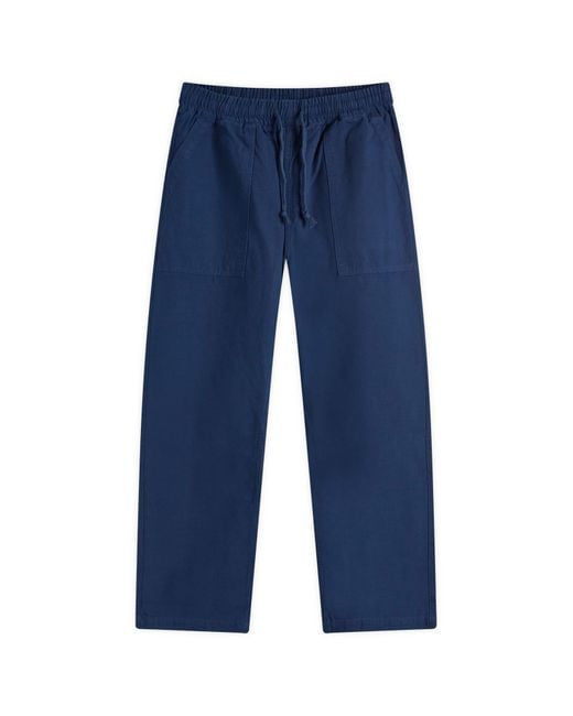 Service Works Blue Classic Canvas Chef Pants for men
