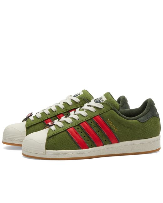 Adidas Green Tmnt Shelltoe Sneakers