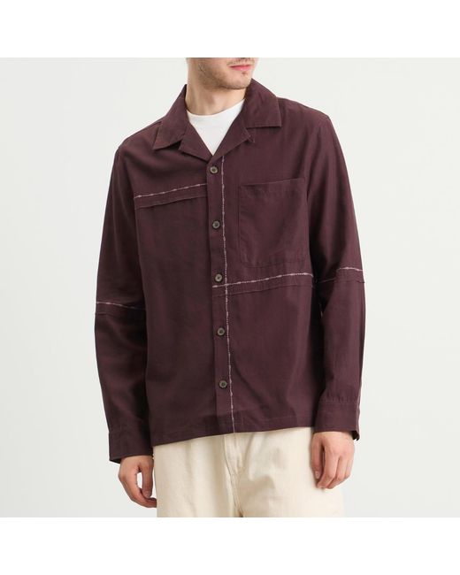 ACMH by Magic Castles Purple Fray Shirt for men