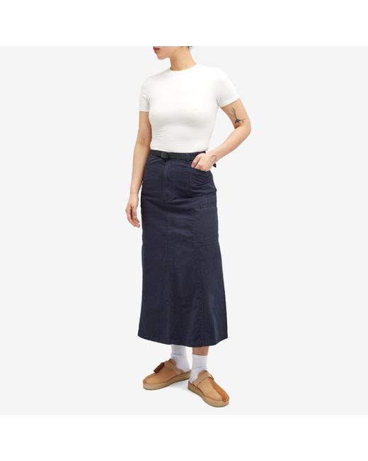 Gramicci Blue Voyager Maxi Skirt