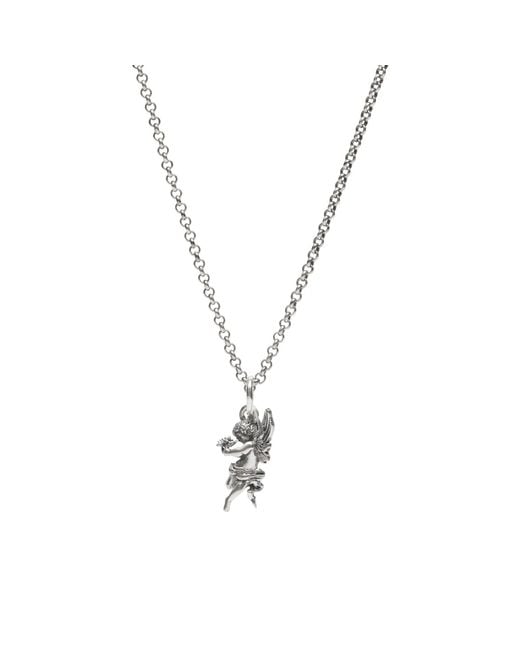 Serge Denimes Metallic Cherub Necklace for men