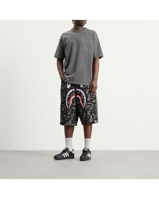 Adidas Black X A Bathing Ape Denim Jorts for men