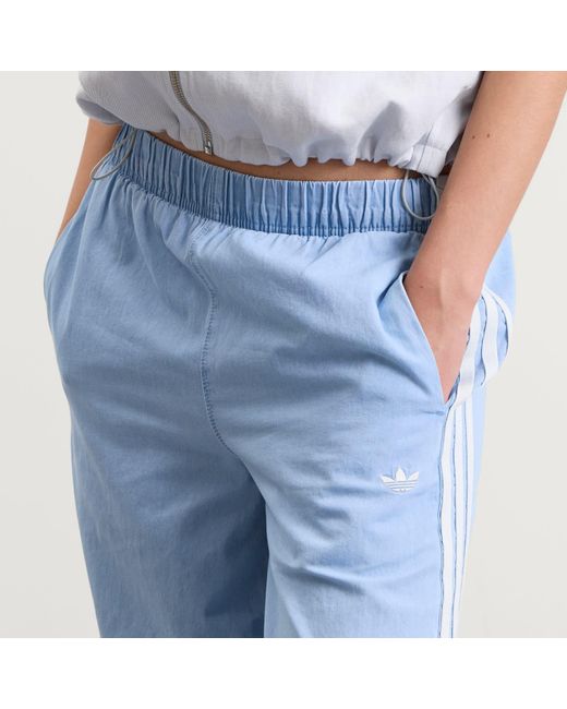 Adidas Blue Denim Wide Leg Pants