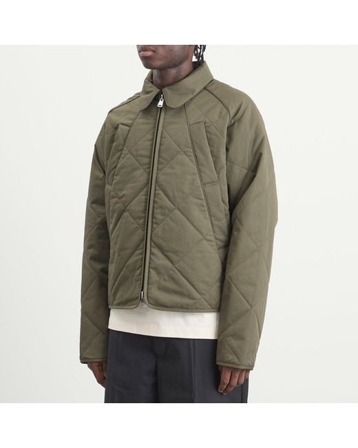 About Blank Green Liner Quilted Jacket for men