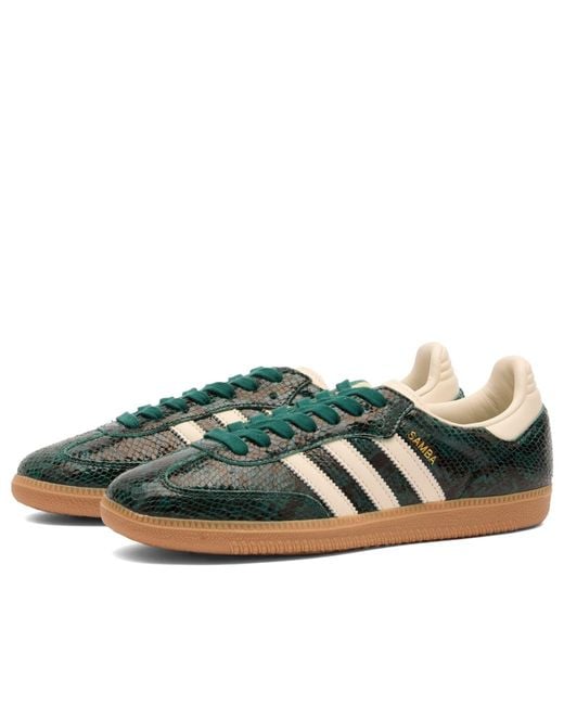 Adidas Originals Green Samba Og Snake Print W Sneaker