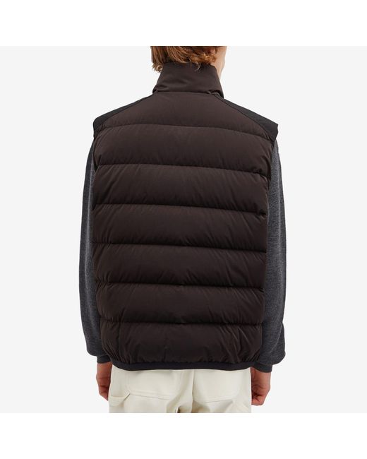 Moncler Black Larci Rip Stop Vest for men
