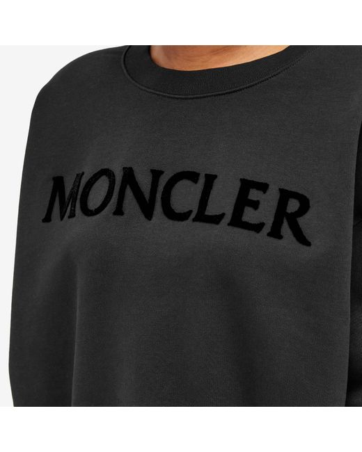 moncler black crew neck