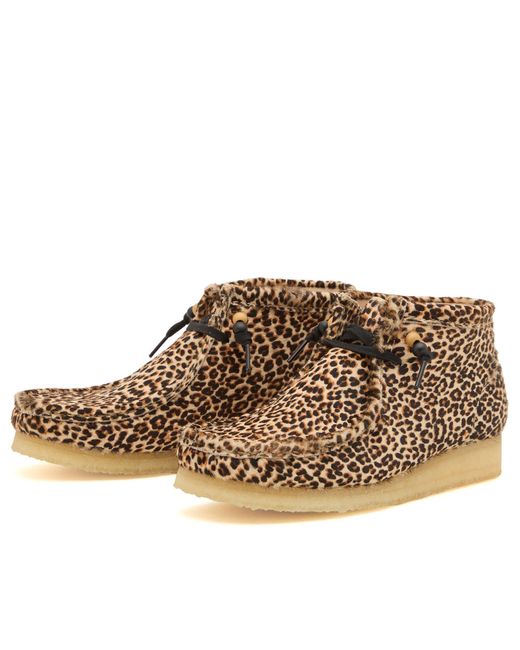 Clarks Metallic Leopard Wallabee Boot