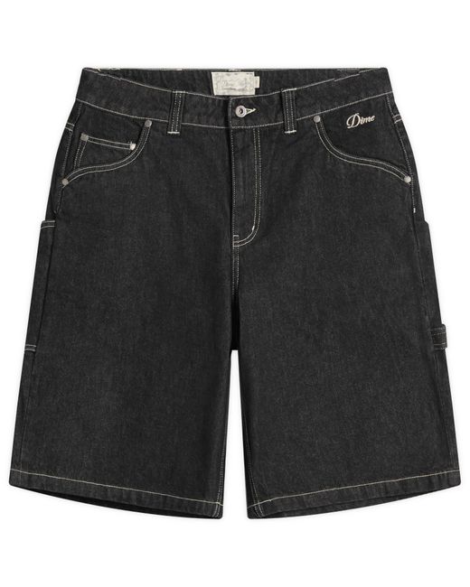 Dime Black Classic Denim Shorts for men