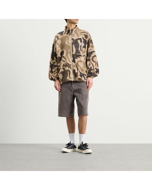 by Parra Brown Just Like Heaven Fleece Jacket for men
