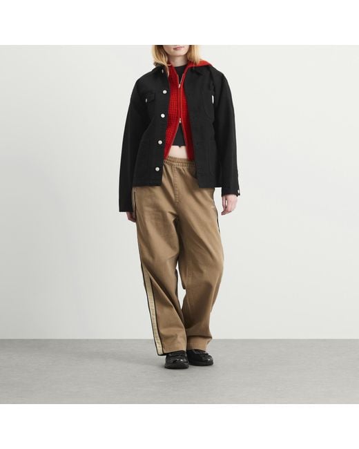Obey Natural Astrid Side Stripe Trousers