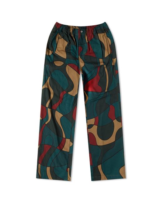 by Parra Blue Trees In Wind Relaxed Pant for men