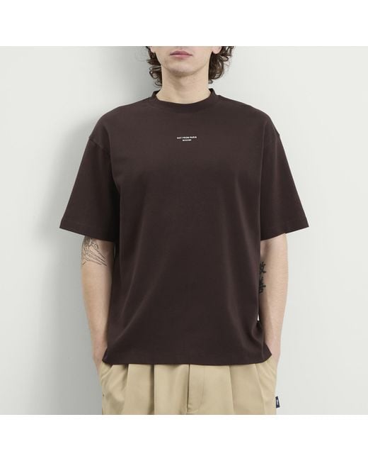 Drole de Monsieur Brown Drole De Monsieur Classic Slogan T-Shirt for men