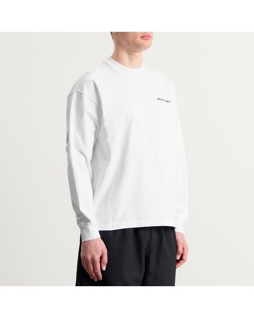 MKI Miyuki-Zoku White Uniform Long Sleeve T-Shirt for men