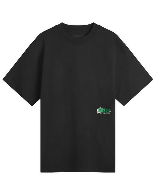 Barbour Black Heritage + Leonard Os Graphic T-Shirt for men