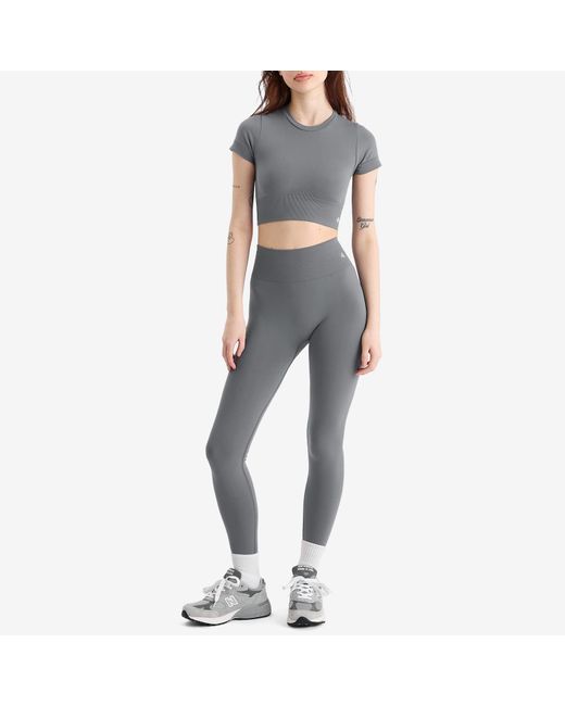 4th & Reckless Gray Brogan Sports Crop Top