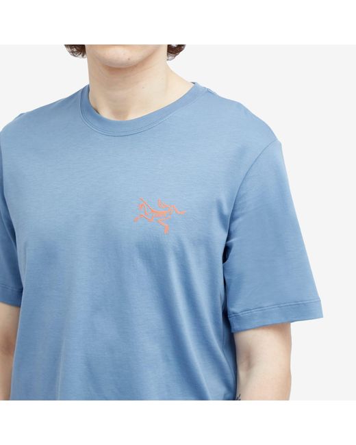 Arc'teryx Blue Arc'Multi Bird Logo T-Shirt for men