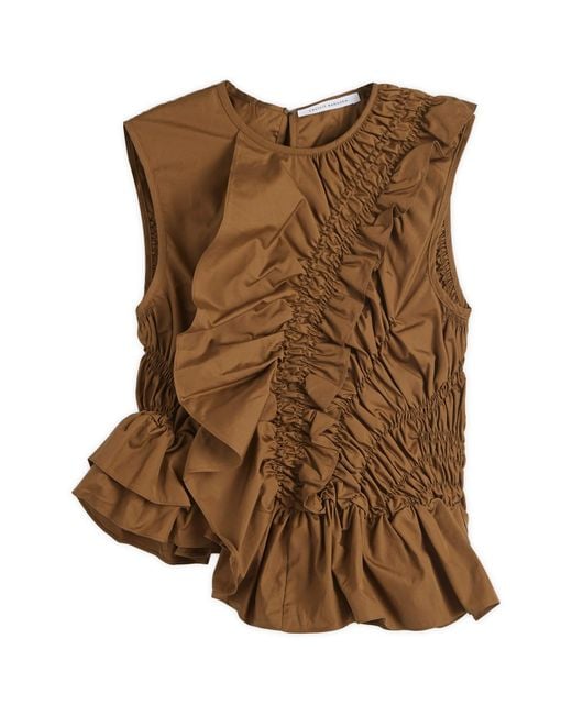CECILIE BAHNSEN Brown Geo Top