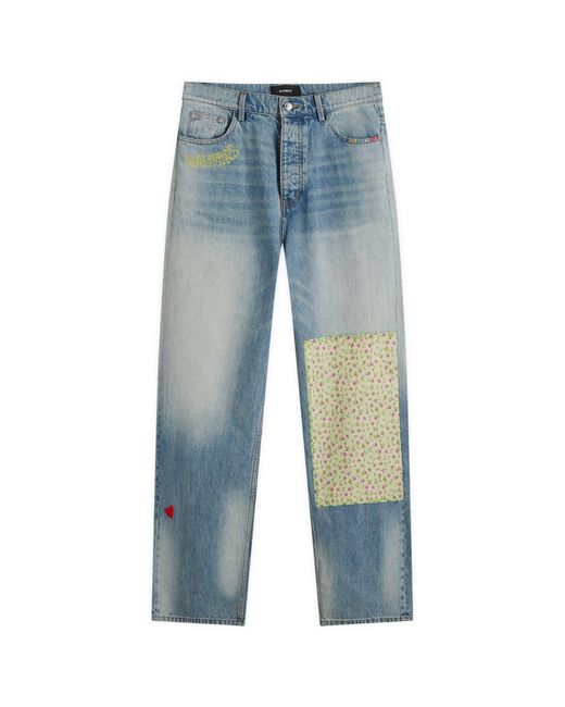 NAHMIAS Blue Playground Baggy Jeans for men