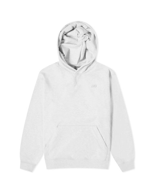 New Balance White Nb Athletics French Terry Hoodie for men