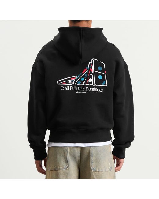 About Blank Black End. X Dominoes Zip Hoodie for men