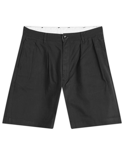 Service Works Black Drill Part Timer Short for men