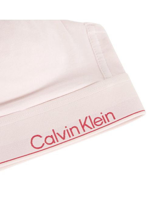 Calvin Klein Pink Icon Lightly Lined Triangle Bra