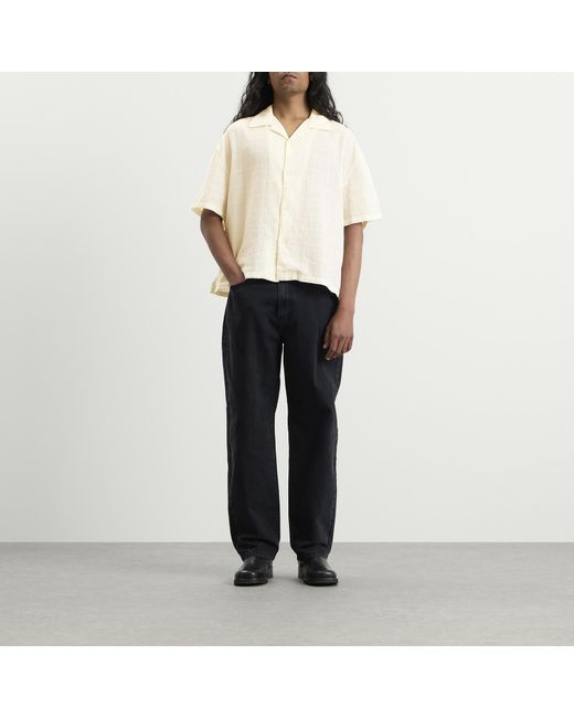 MKI Miyuki-Zoku Natural Loose Weave Check Vacation Shirt for men