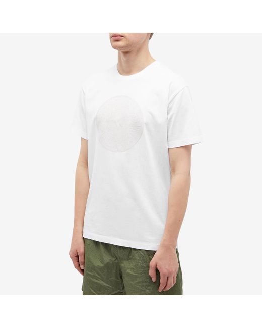 Stone Island Industrial Two Textured Print T-shirt in White for