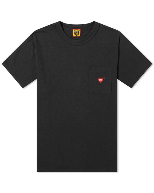 Human Made Black Heart Pocket T-Shirt for men