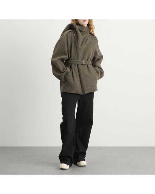 Rick Owens Green Flight Scarf Jacket
