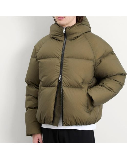 Cole Buxton Green Multicam Hooded Down Jacket for men