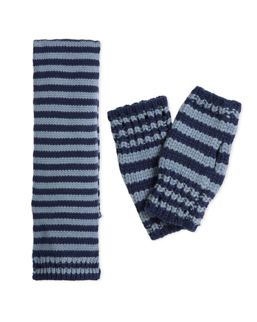 Peachy Den Blue Annie Scarf & Mittens