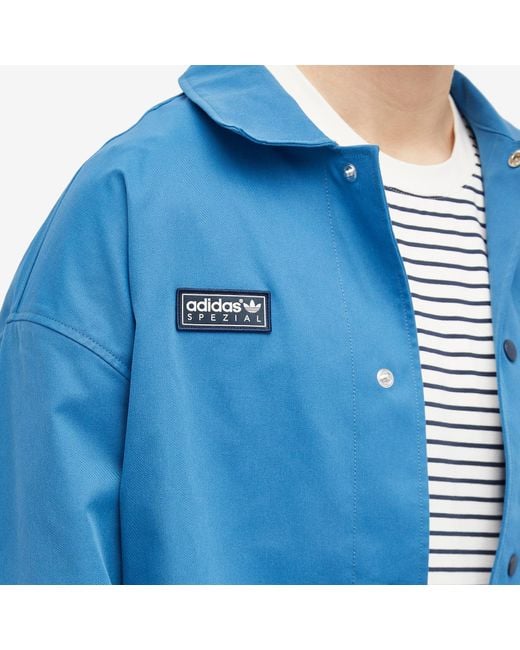 Adidas Originals Blue Adidas Spzl Wingrove Jacket for men