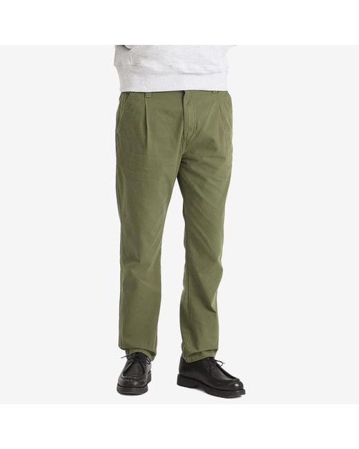 Service Works Green Drill Waiter Pant for men
