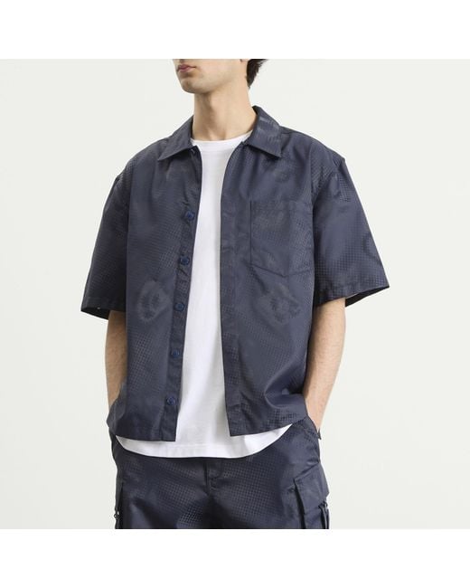 Casablanca Blue Monogram Shirt for men