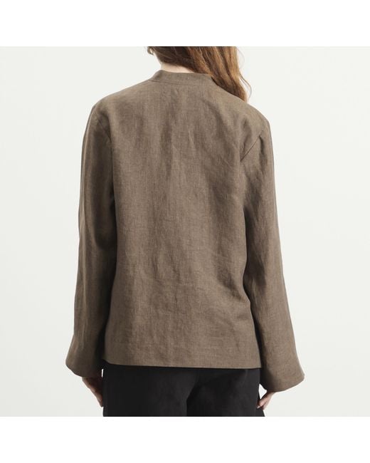 Rohe Green Rohe Mandarin Linen Jacket