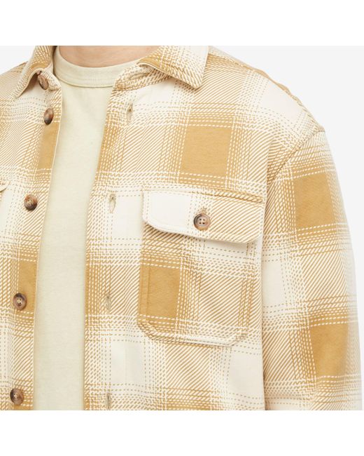 Polo Ralph Lauren Natural Quilted Plaid Overshirt for men