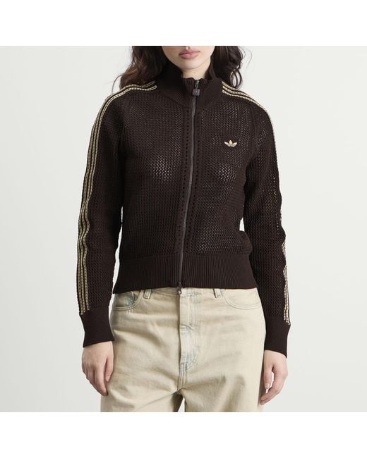 Adidas Black Crochet Track Top