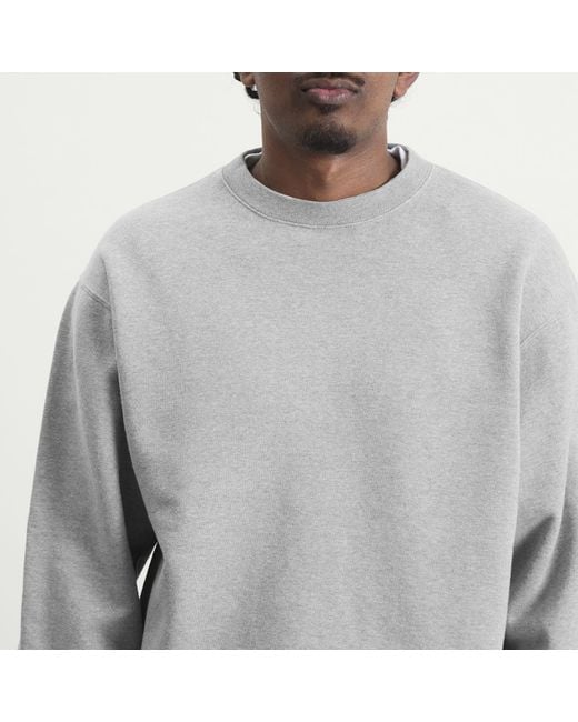 Beams Plus Gray Crew Sweatshirt for men